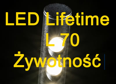 Żywotność LED - wskaźnik L 70 Żywotność LED - wskaźnik L 70